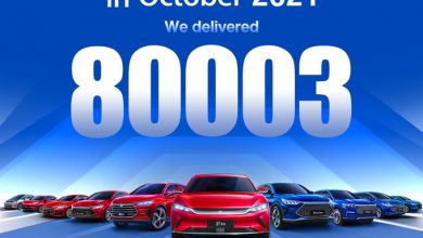 الصين باعت BYD 80 ألف سيارة كهربائية في أكتوبر 2021