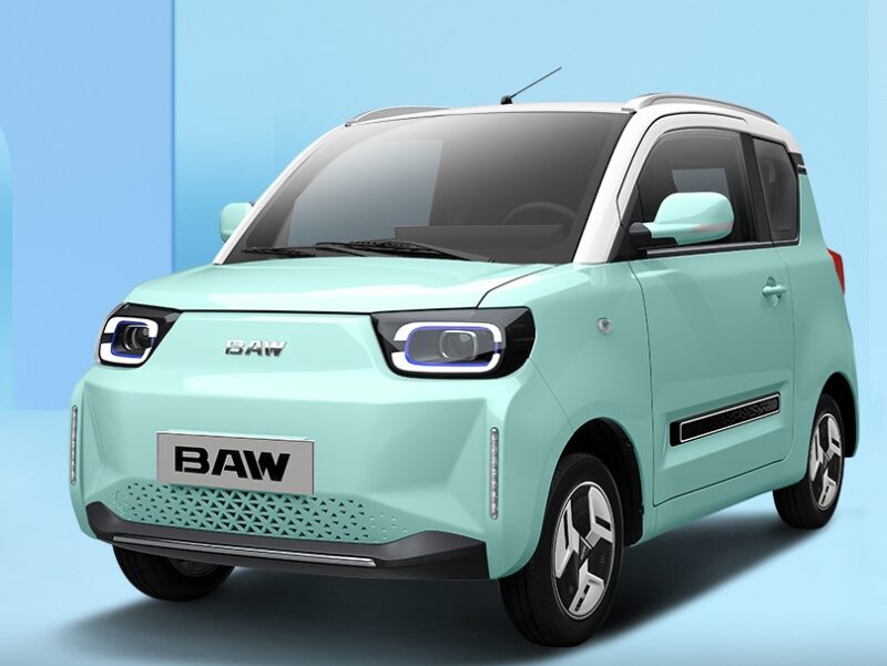 مواصفات جديدة بنموذج الإنتاج من السيارة BAW S3 الميني الكهربائية Justev